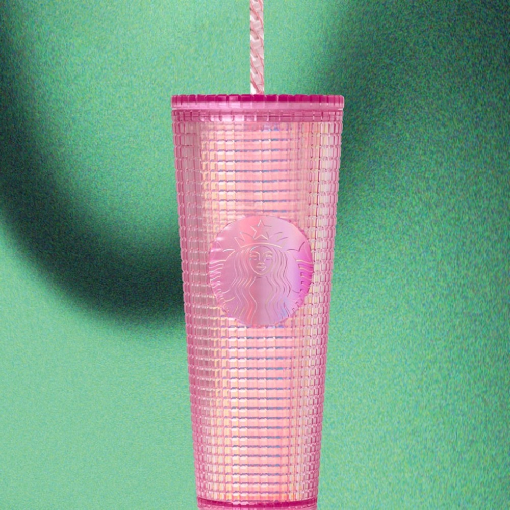 Starbucks Pink Grid Cold Cup